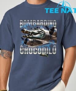 Italian Brainrot Bombardino Crocodilo T Shirt 1