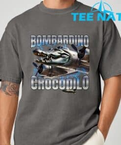 Italian Brainrot Bombardino Crocodilo T Shirt 3