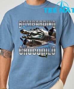 Italian Brainrot Bombardino Crocodilo T Shirt 7