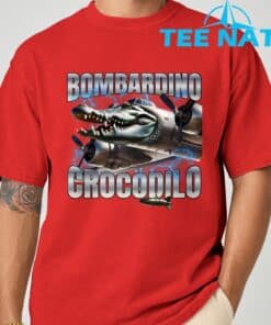Italian Brainrot Bombardino Crocodilo T Shirt 8
