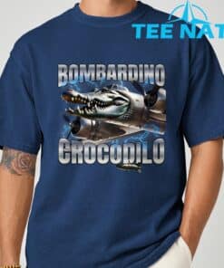 Italian Brainrot Bombardino Crocodilo T Shirt 9