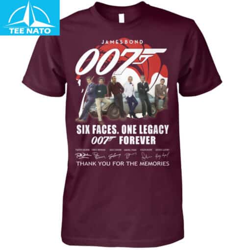 James Bond 007 Six Faces One Legacy Forever Shirt - Image 5
