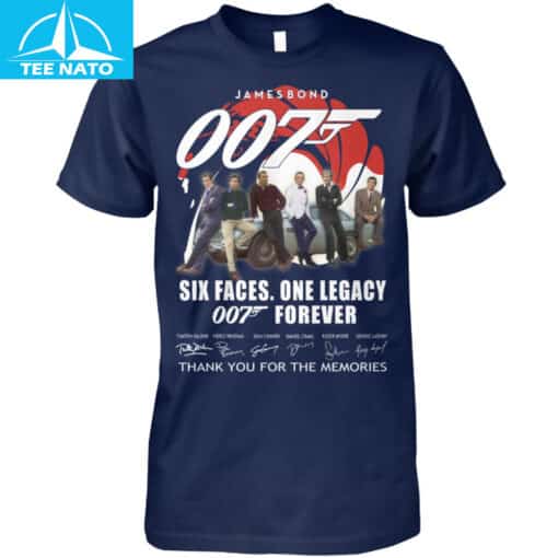 James Bond 007 Six Faces One Legacy Forever Shirt - Image 4