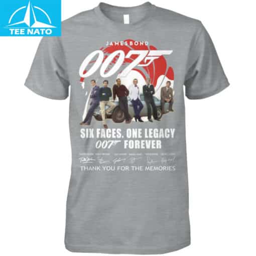 James Bond 007 Six Faces One Legacy Forever Shirt - Image 3