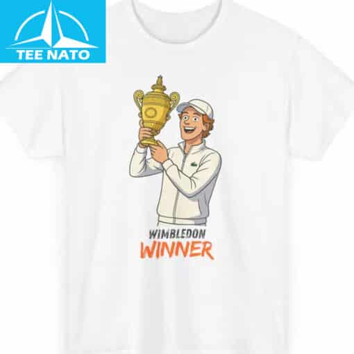 Jannik Sinner Wimbledon Winner Shirt