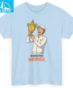 Jannik Sinner Wimbledon Winner Shirt 3