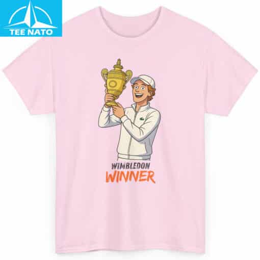 Jannik Sinner Wimbledon Winner Shirt - Image 4