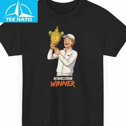 Jannik Sinner Wimbledon Winner Shirt - Image 2