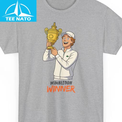 Jannik Sinner Wimbledon Winner Shirt - Image 3