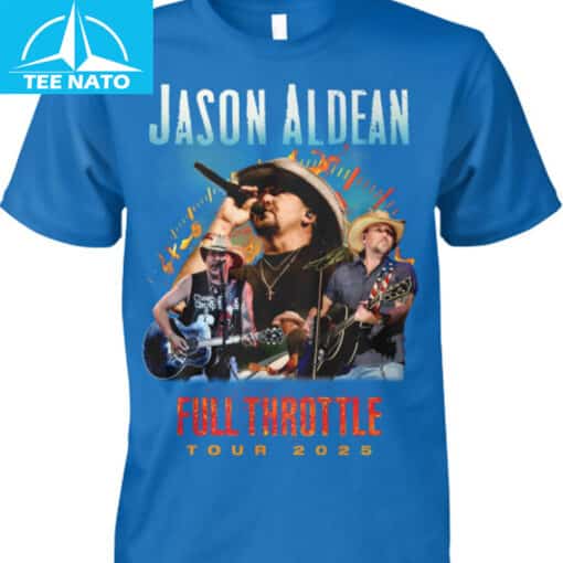 Jason Aldean Full Throttle Tour 2025 Country Music Shirt - Image 4