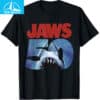 Jaws 50th Anniversary Logo T Shirt