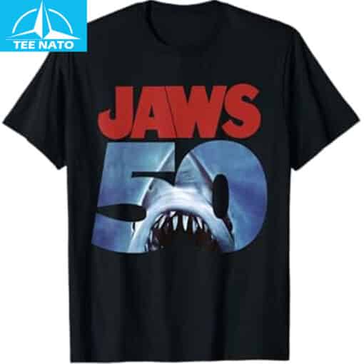 Jaws 50th Anniversary Logo T-Shirt