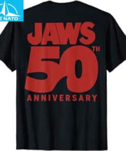 Jaws 50th Anniversary Logo T Shirt2