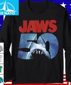Jaws 50th Anniversary Logo T Shirt3