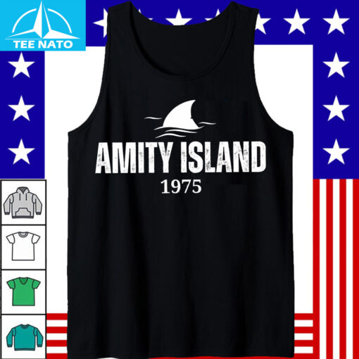 Jaws Amity Island 1975 Clear Skies Gentle Surf Warm Water White Shirt - Image 5