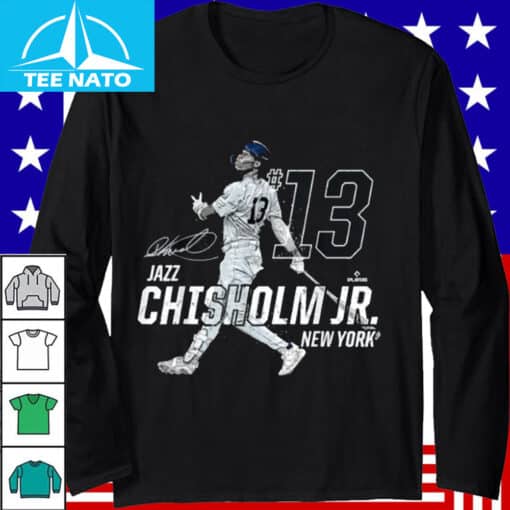 Jazz Chisholm Jr New York Baseball Player Graphic Shirt - Image 3