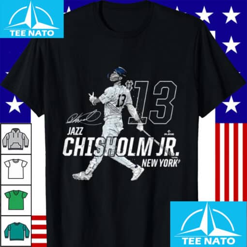 Jazz Chisholm Jr New York Baseball Player Graphic Shirt - Image 2