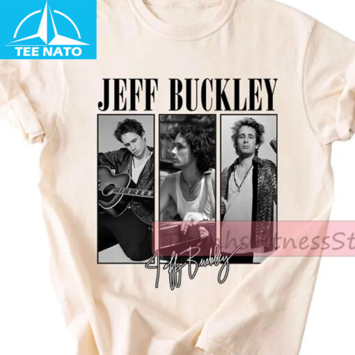 Jeff Buckley Photo Collage Signature Graphic Shirt - Image 3