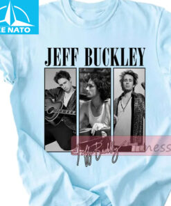 Jeff Buckley Photo Collage Signature Graphic Shirt3