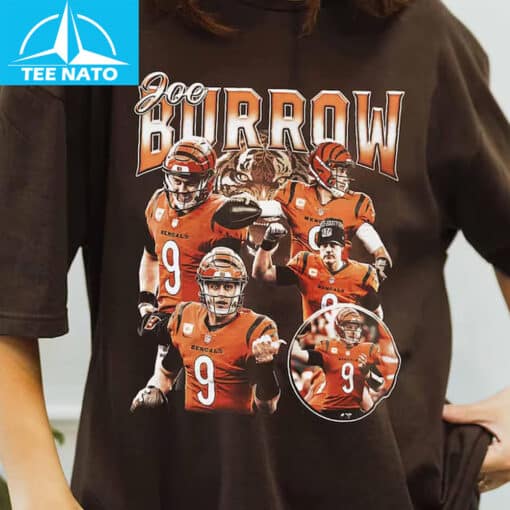 Joe Burrow Cincinnati Bengals Football Player Collage Shirt - Image 2