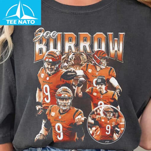 Joe Burrow Cincinnati Bengals Football Player Collage Shirt - Image 3