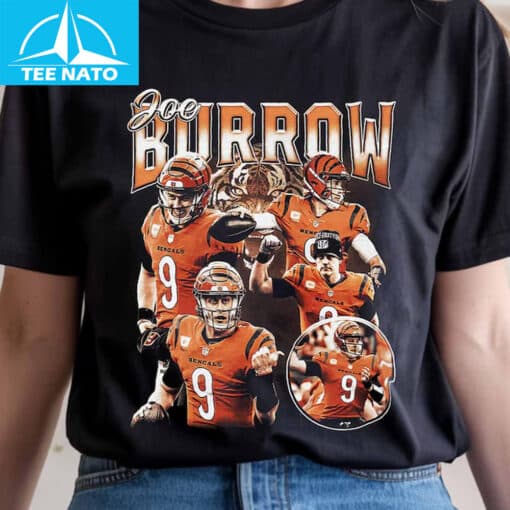 Joe Burrow Cincinnati Bengals Football Player Collage Shirt - Image 4