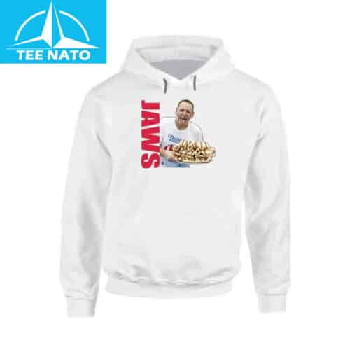 Joey Chestnut Nathans Hot Dog Eating Contest 4th Of July Jaws Retro Shirt - Image 3