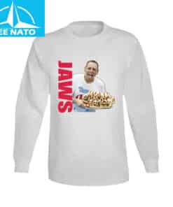 Joey Chestnut Nathans Hot Dog Eating Contest 4th Of July Jaws Retro Shirt3