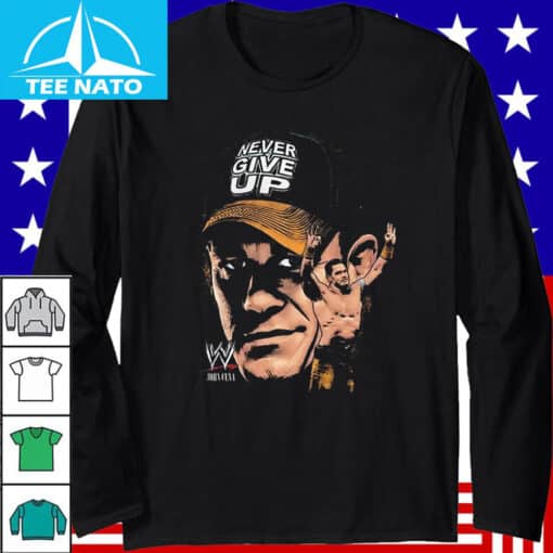 John Cena WWE Never Give Up Shirt - Image 3