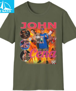John Cena WWE Wrestler Photo Collage Graphic Shirt 2