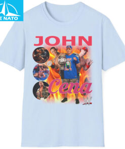 John Cena WWE Wrestler Photo Collage Graphic Shirt 3