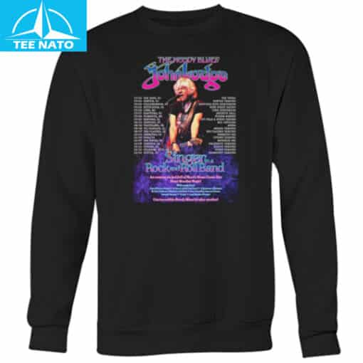 John Lodge Singer In A Rock And Roll Band Usa Tour 2025 Shirt - Image 3