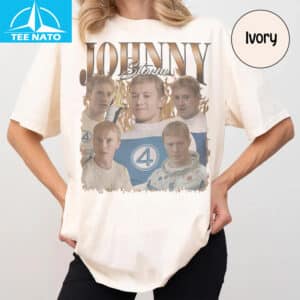 Johnny Storm Fantastic Four First Steps Homage Movie Shirt2