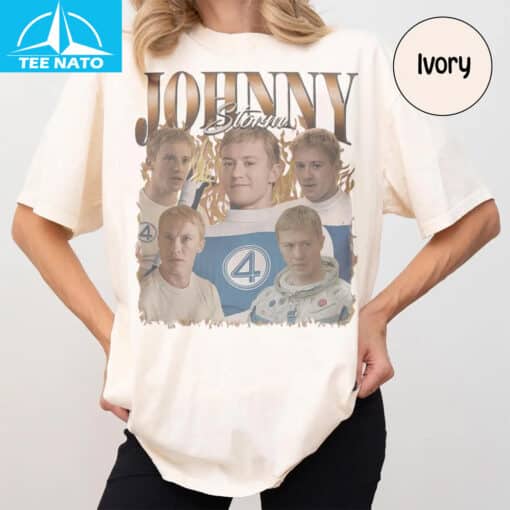 Johnny Storm Fantastic Four First Steps Homage Movie Shirt - Image 5