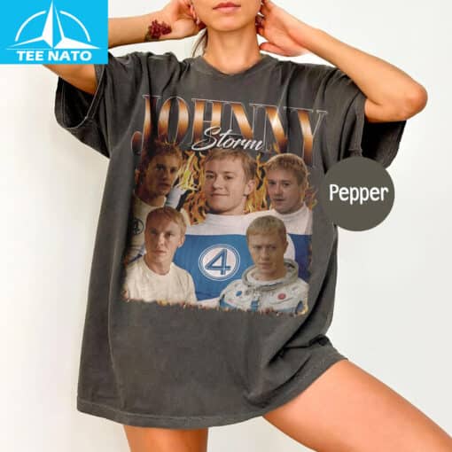Johnny Storm Fantastic Four First Steps Homage Movie Shirt - Image 4
