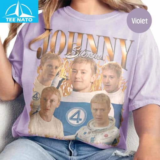 Johnny Storm Fantastic Four First Steps Homage Movie Shirt - Image 3