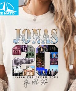 Jonas Brothers 20 Living The Dream Tour Concert Shirt1