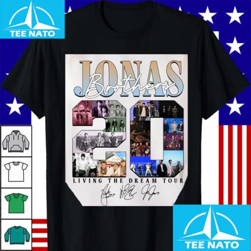 Jonas Brothers 20 Living The Dream Tour Concert Shirt - Image 4