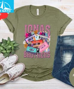 Jonas Brothers Floral Tape Shirt7