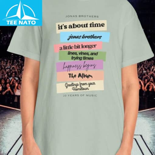 Jonas Brothers New Album 20 Years of Music Shirt - Image 4
