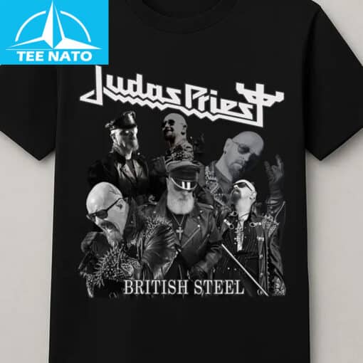 Judas Priest British Steel Heavy Metal Band Shirt - Image 2