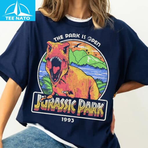 Jurassic Park 1993 The Park Is Open Jurassic Park Shirt - Image 4