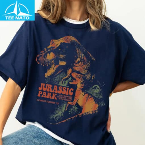 Jurassic Park T-Rex Raptor Vintage Shirt - Image 4