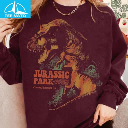 Jurassic Park T-Rex Raptor Vintage Shirt - Image 5