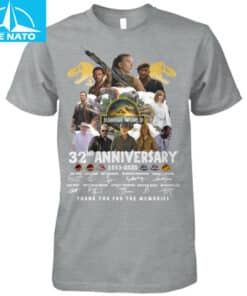 Jurassic World 32nd Anniversary 1993 2025 Thank You For The Memories Cast Signatures Shirt2