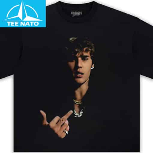 Justin Bieber Middle Finger Graphic Shirt