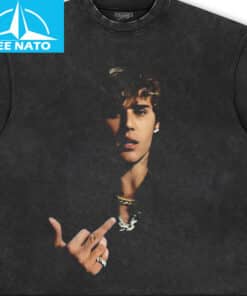 Justin Bieber Middle Finger Graphic Shirt3