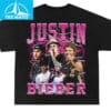 Justin Bieber Pink Lightning Photo Collage Shirt