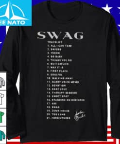 Justin Bieber SWAG Tracklist Shirt2