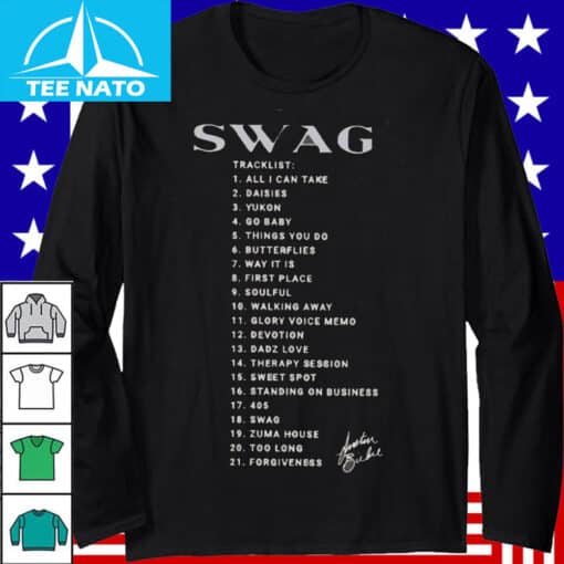 Justin Bieber SWAG Tracklist Shirt - Image 3